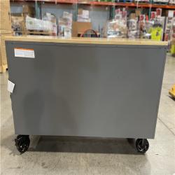 DALLAS LOCATION- AS-IS HUSKY Heavy Duty 61 in. W x 23 in. D 15-Drawer Matte Gray Mobile Workbench Cabinet