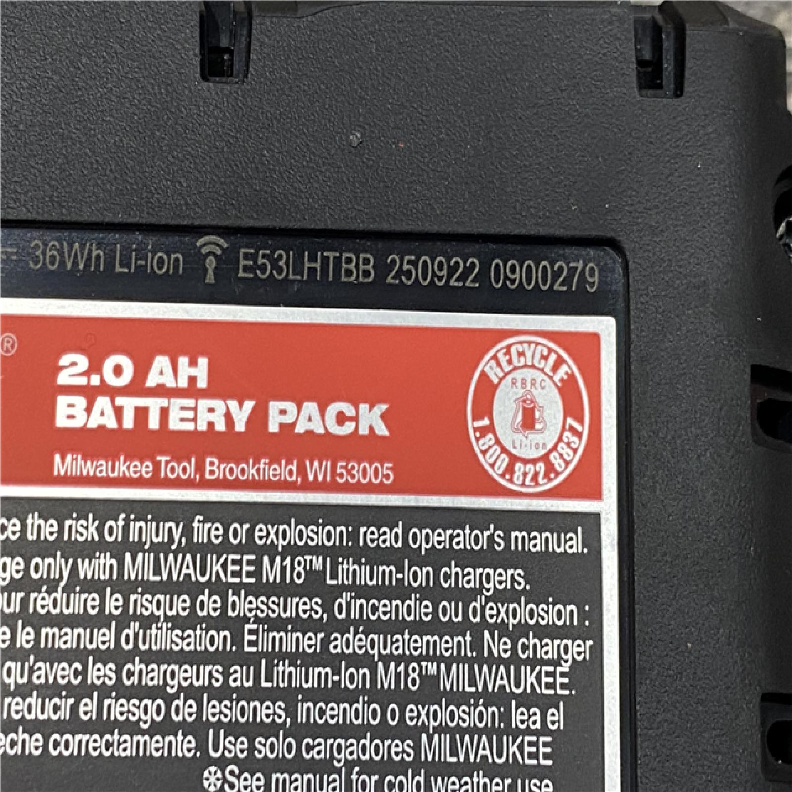 AS-IS Milwaukee 18V Lithium-Ion Brushless Cordless 1/2 in. Compact Drill/Driver Kit