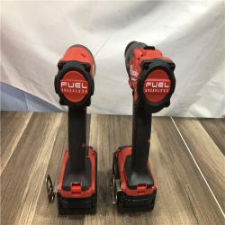 AS-IS Milwaukee FUEL 18V Lithium-Ion Brushless Cordless Hammer Drill and Impact Driver Combo Kit