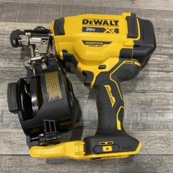 AS-IS DEWALT 20V MAX Lithium-Ion 15-Degree Electric Cordless Roofing Nailer Kit