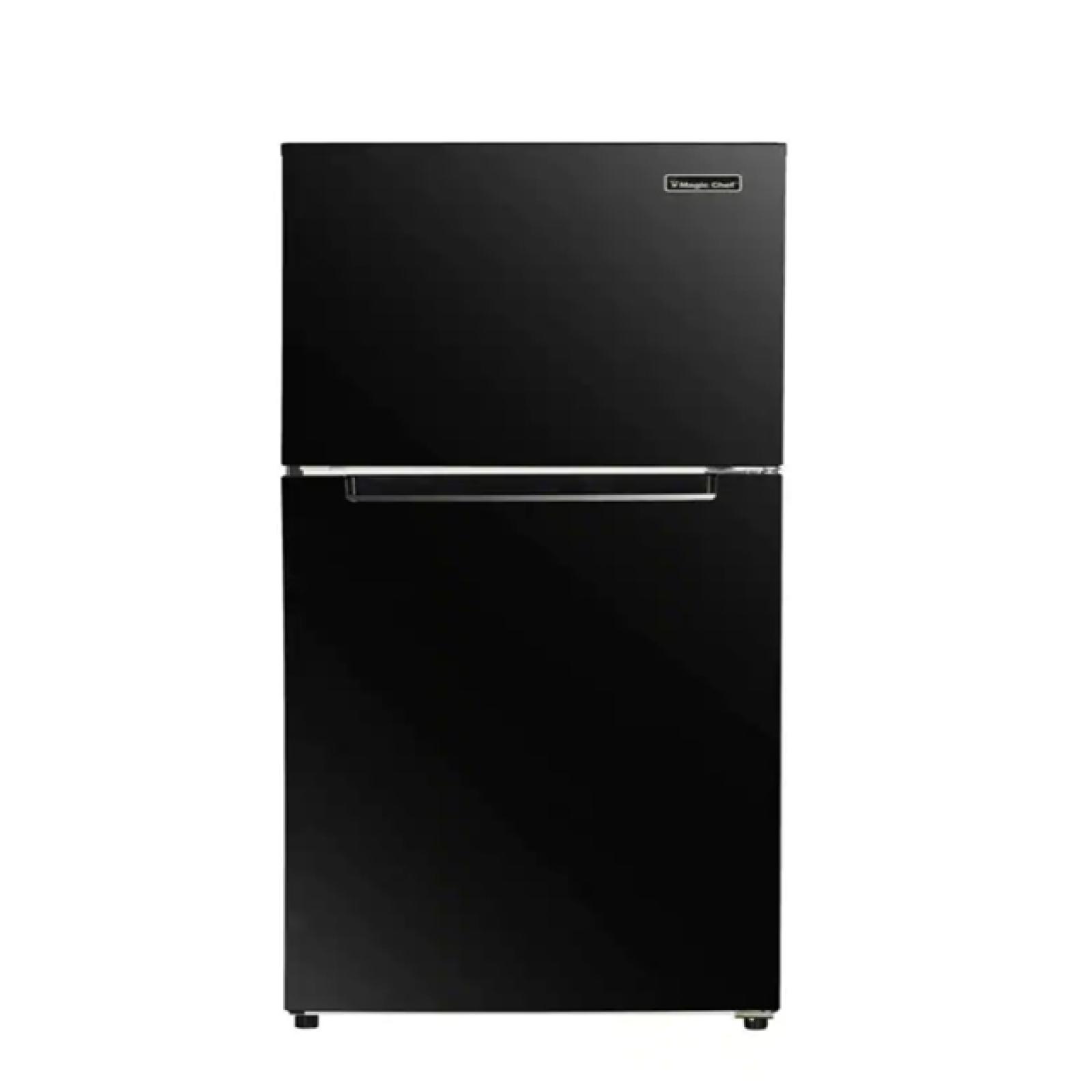 DALLAS LOCATION -  NEW! Magic Chef 10.1 cu. ft. Top Freezer Refrigerator in Black (Lot Of 2)