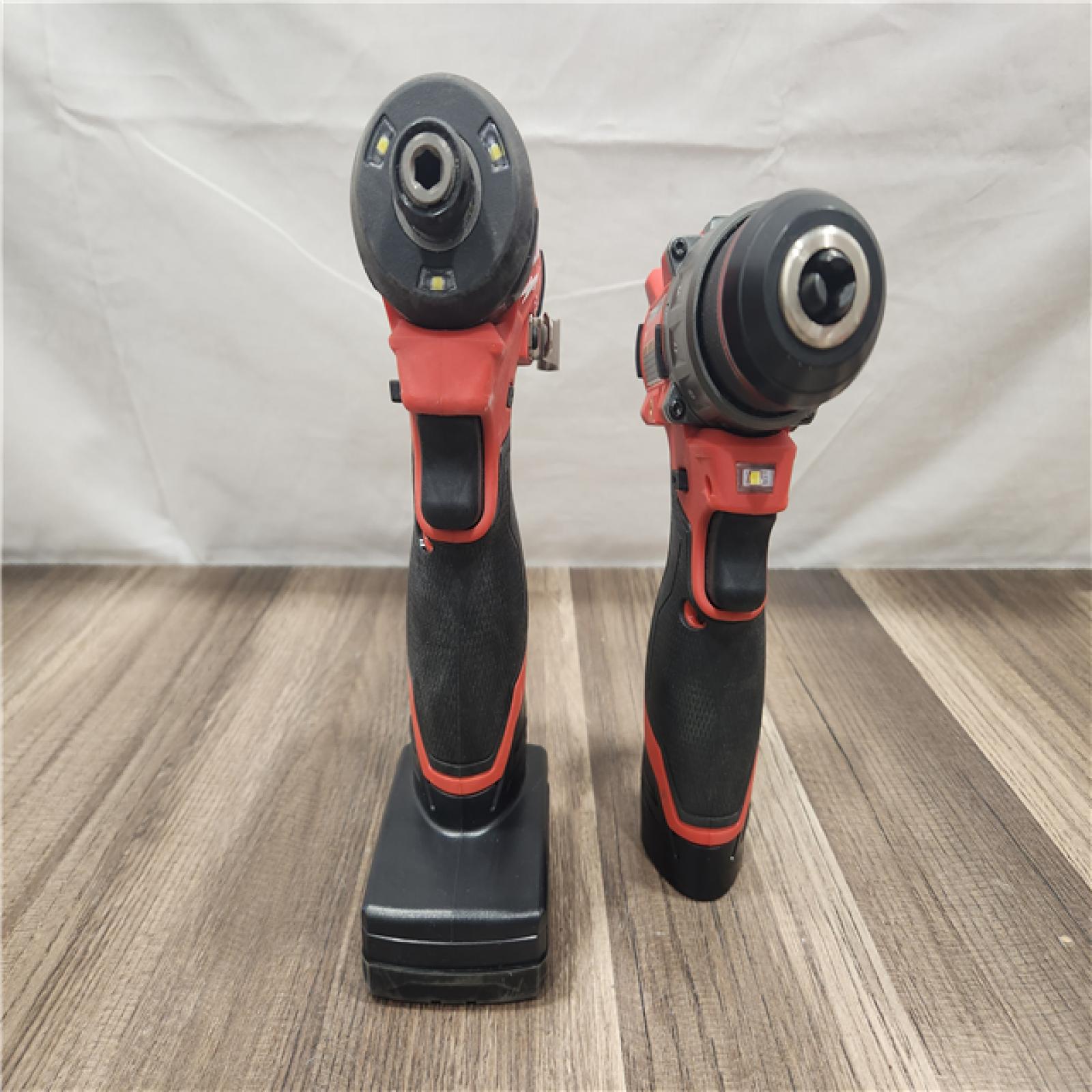 AS-IS- Milwaukee 12V Brushless Hammer Drill and Impact Driver Combo Kit