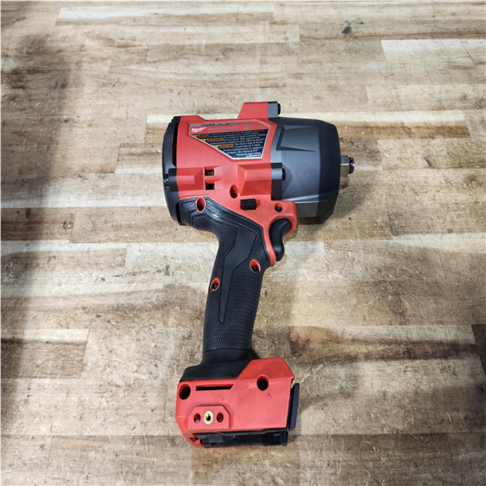 Houston Location AS-IS Milwaukee FUEL 18V Lithium-Ion Brushless Cordless 1/2 in. Impact Wrench with Friction Ring (Tool-Only)