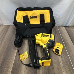 AS-IS DEWALT 20V MAX XR 16-Gauge Electric Cordless Angled Finishing Nailer Kit