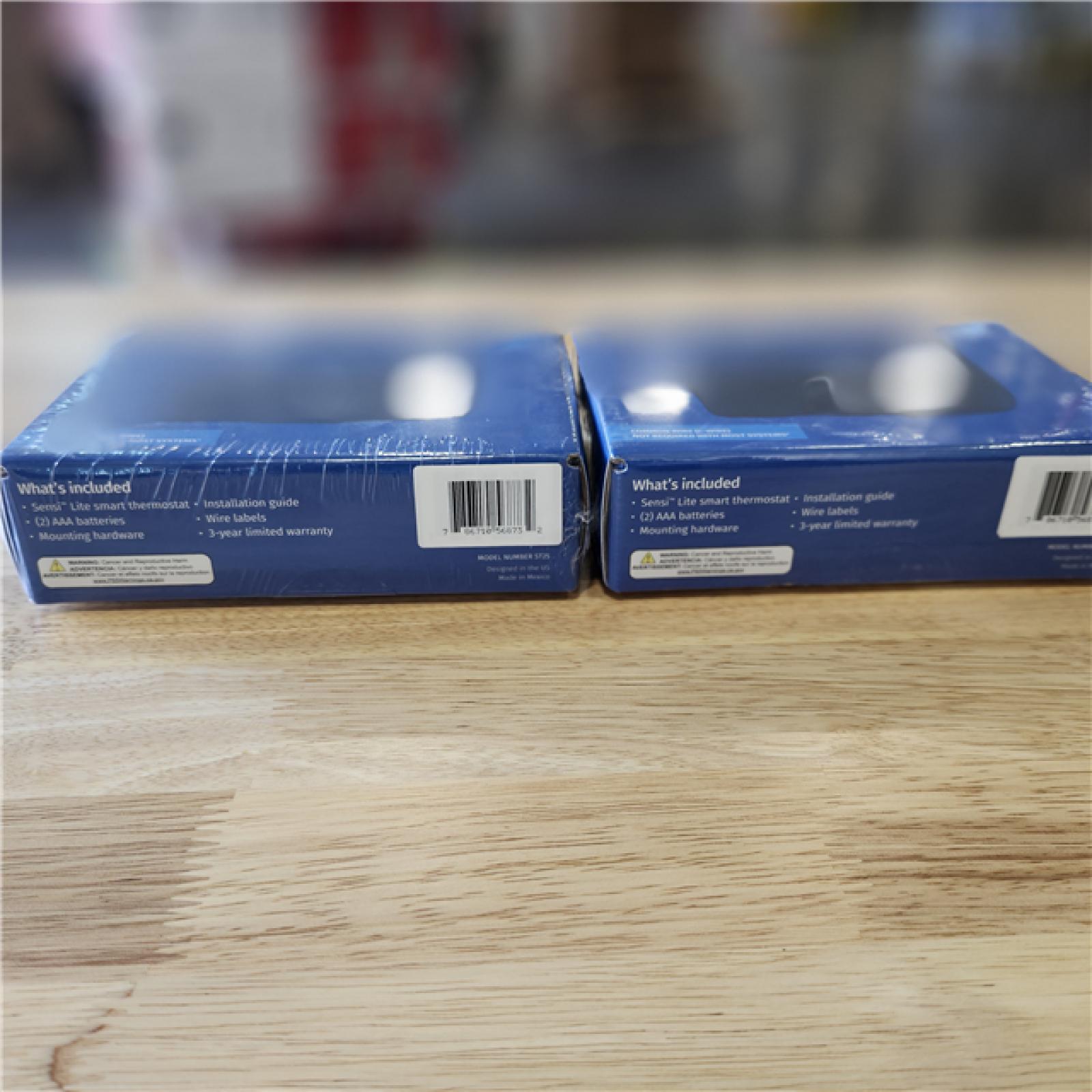 NEW! - Copeland Sensi Lite Wi-Fi 7-Day Programmable Thermostat  Touchscreen Display  Data Privacy  C-Wire Not Required -(2 UNITS)