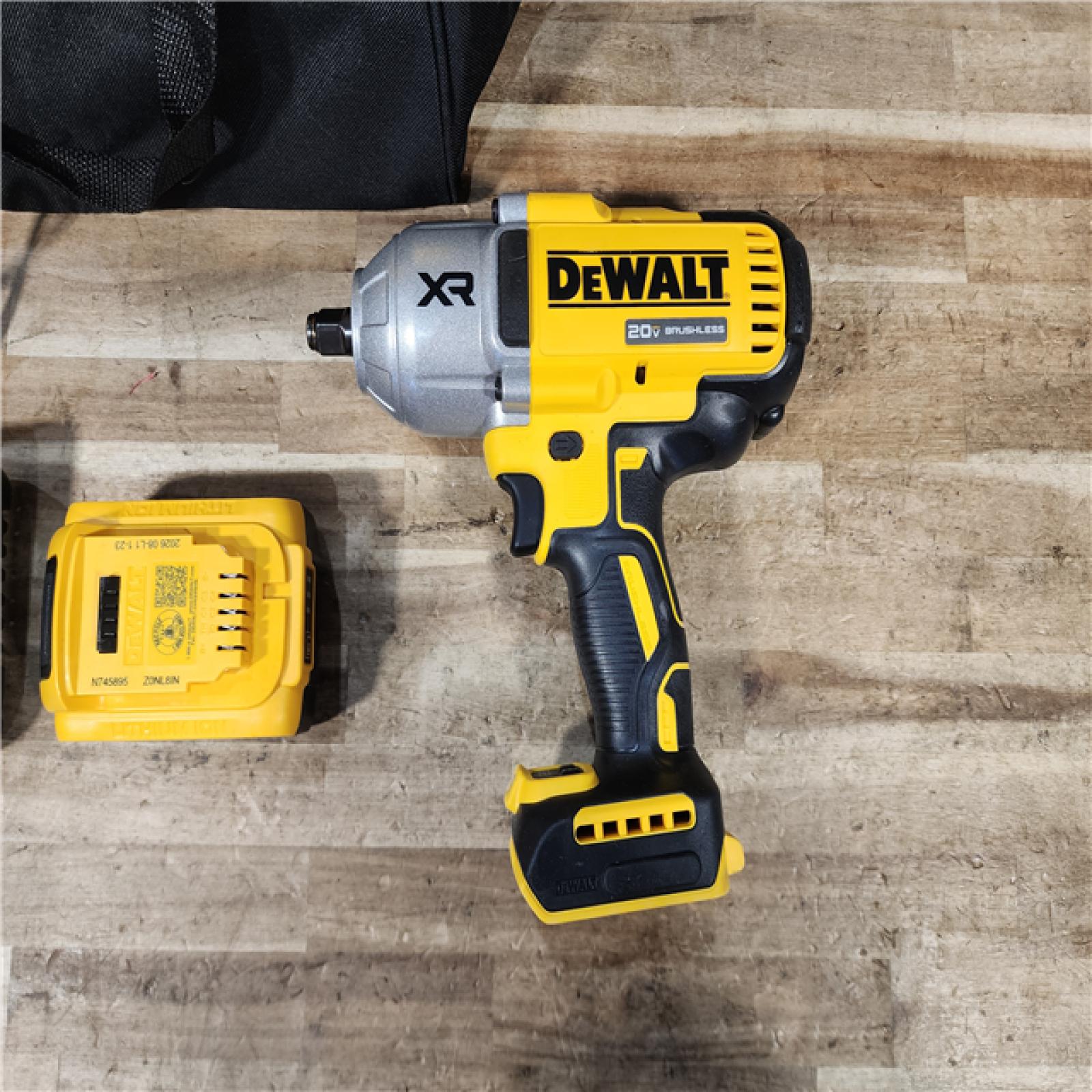 HOUSTON LOCATION - AS - IS DEWALT 20V MAX Cordless 1/2 in. Impact Wrench W/ BATTERY & CHARGER