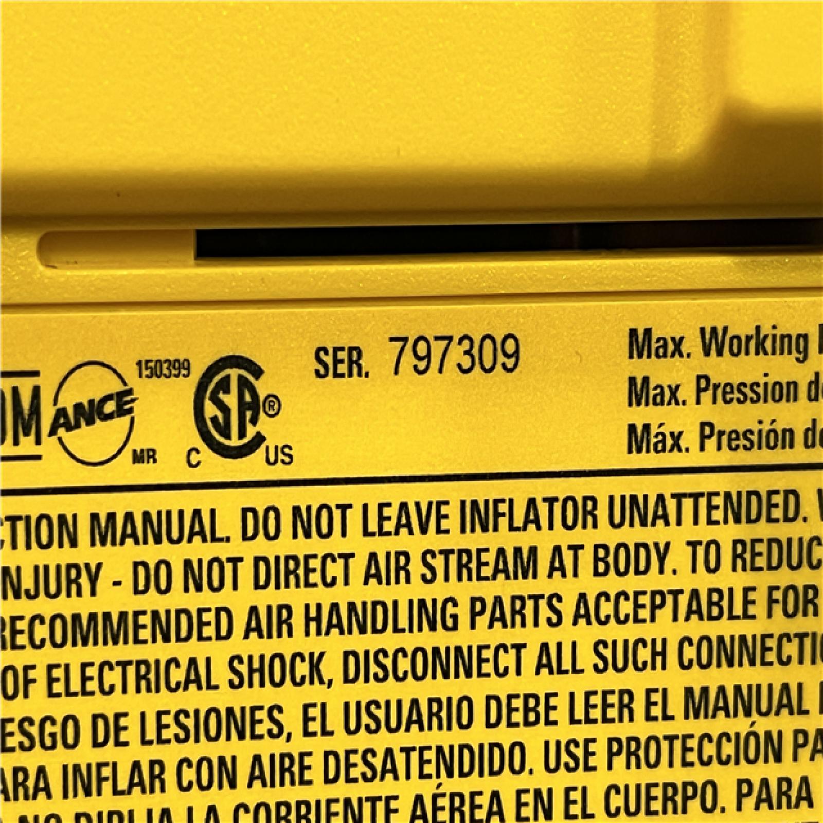 AS-IS DEWALT 20V MAX Cordless Electric Portable Inflator (Tool Only)