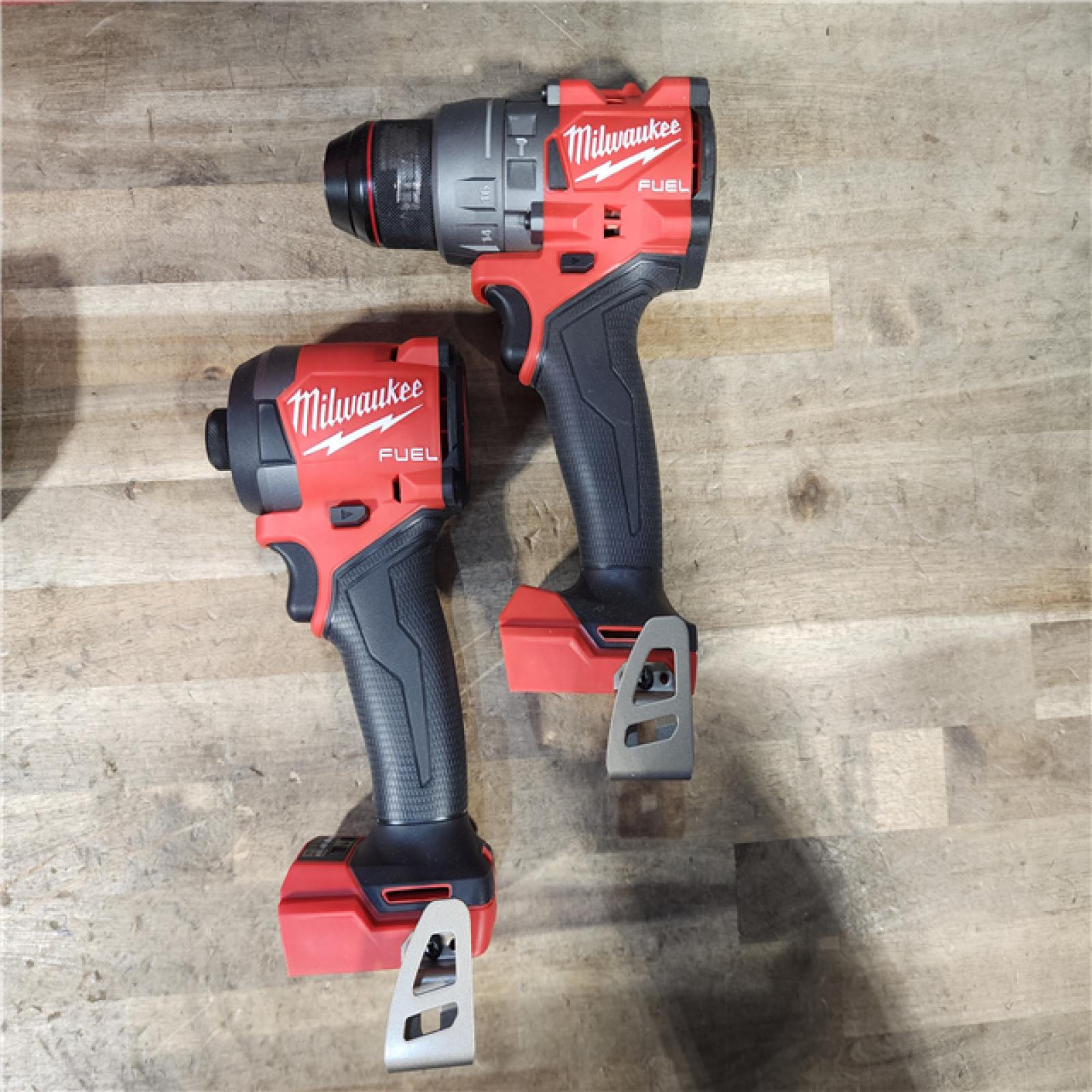 HOUSTON LOCATION - AS-IS Milwaukee FUEL 18V Lithium-Ion Brushless Cordless Hammer Drill and Impact Driver Combo Kit
