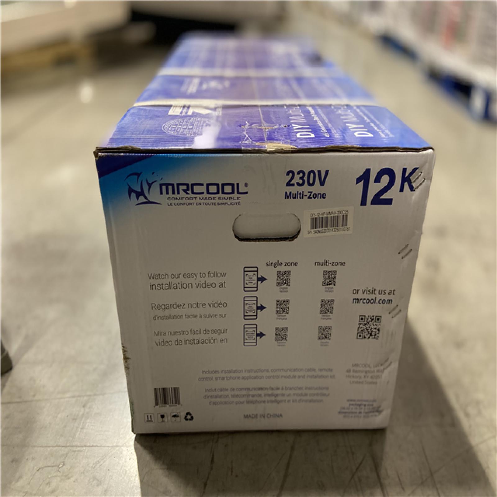 DALLAS LOCATION - MRCOOL DIY 12000BTU 1-Ton Wall Mount Mini Split Air Handler Only w/25 ft. DIY Comm Cable, Remote and Smart Control