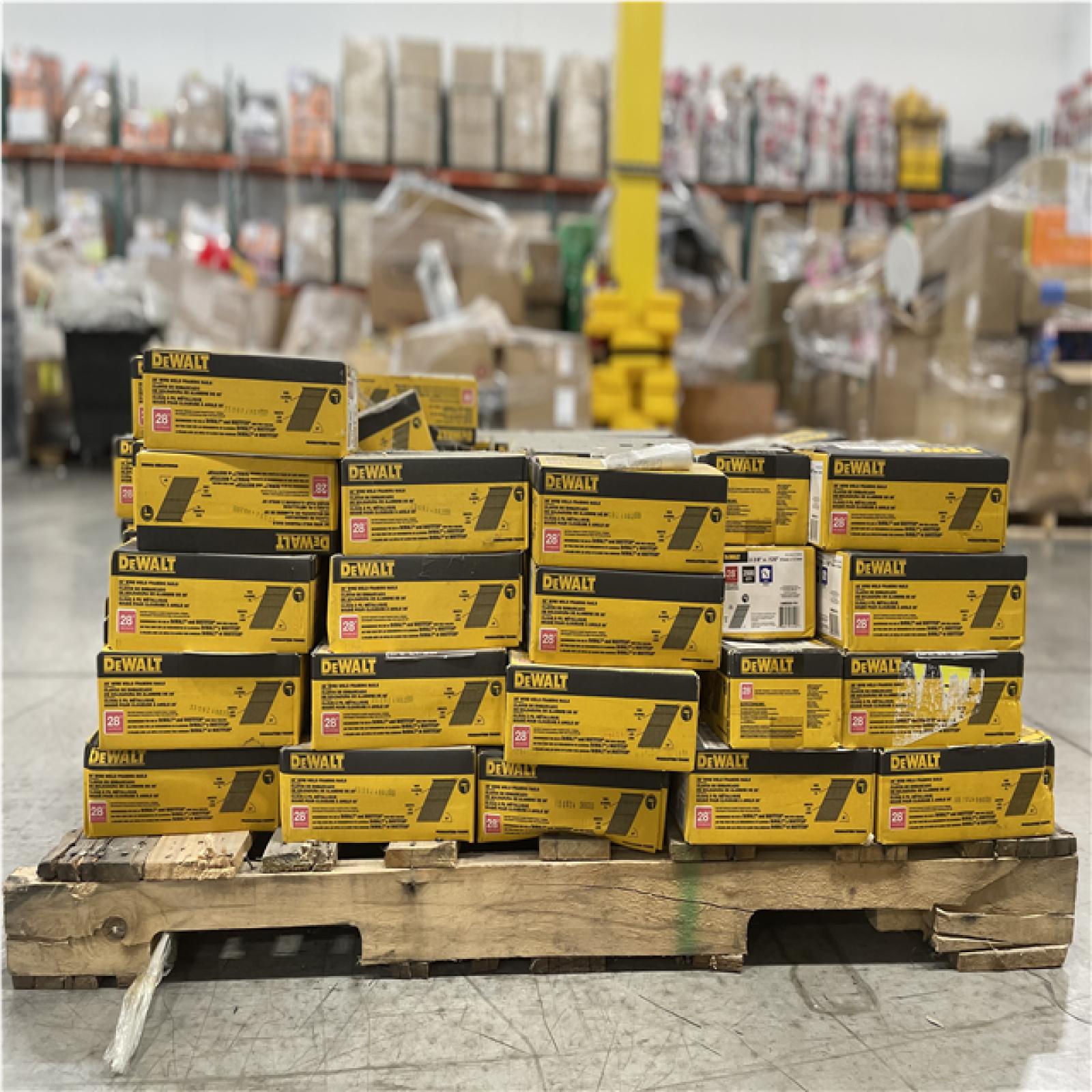 DALLAS LOCATION- AS-IS DEWALT 2-1/2 in. x 0.120-Gauge Bright Finish Framing Nails (2 000 per Box) (120 BOXES)