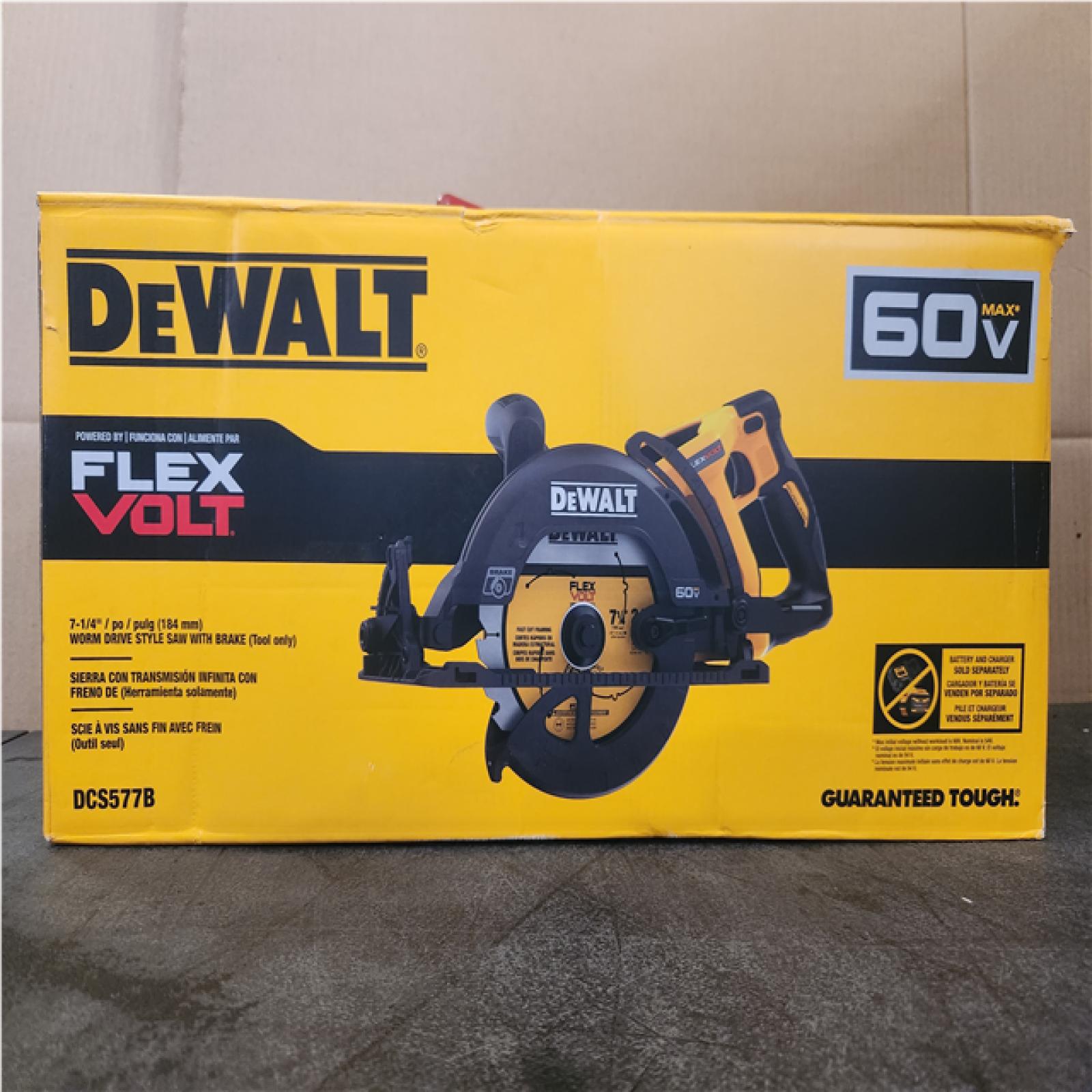 Phoenix LIKE NEW DEWALT FLEXVOLT 60V MAX Cordless Brushless 7-1/4 in. Wormdrive Style Circular Saw (Tool Only)