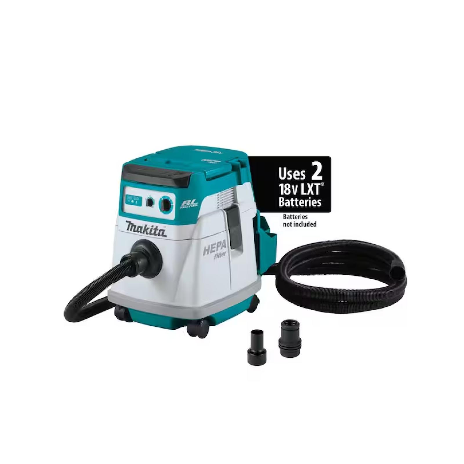 NEW! - MAKITA 18V X2 LXT Lithium-Ion (36V) Brushless Cordless 4 Gallon Dry Dust Extractor (TOOL ONLY)