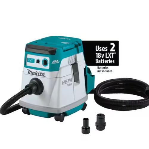 NEW! - MAKITA 18V X2 LXT Lithium-Ion (36V) Brushless Cordless 4 Gallon Dry Dust Extractor (TOOL ONLY)
