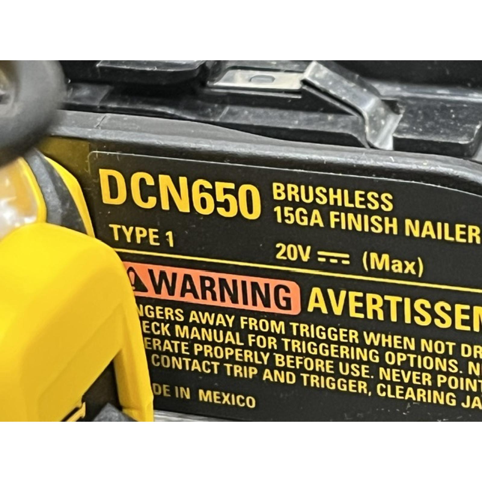 AS-IS DEWALT Cordless 20V MAX XR Angled Finish Nailer (Tool Only)