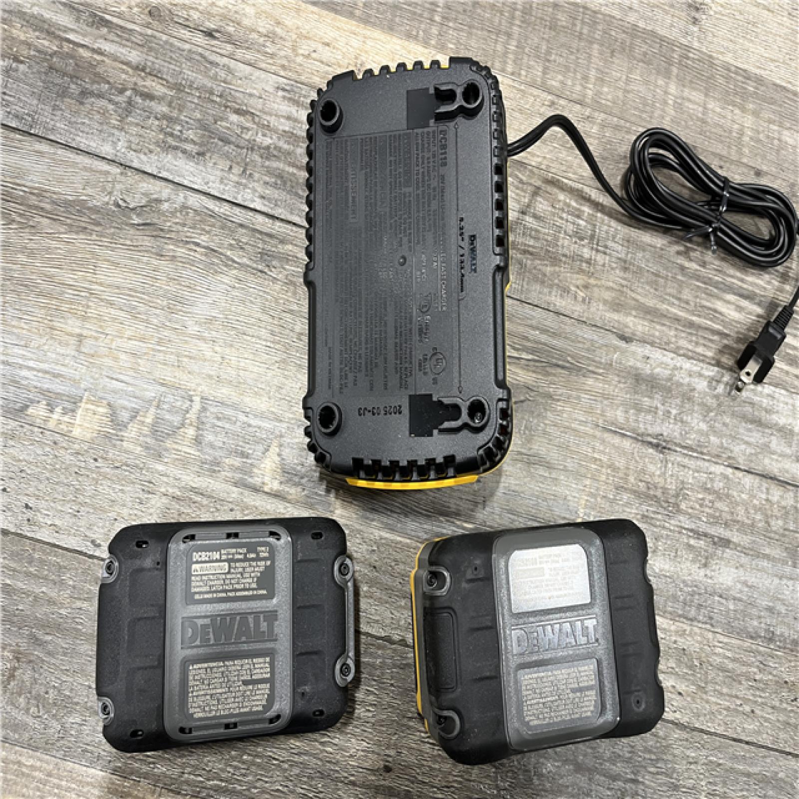 AS-IS DEWALT 20V XR Lithium-Ion Starter Pack with 8.0 Ah and 4.0 Ah Battery Packs and Charger