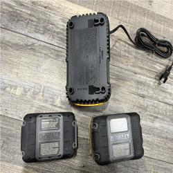 AS-IS DEWALT 20V XR Lithium-Ion Starter Pack with 8.0 Ah and 4.0 Ah Battery Packs and Charger