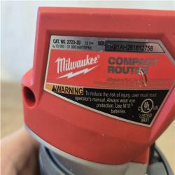 AS-IS Milwaukee FUEL 18V Lithium-Ion Brushless Cordless Compact Router (Tool-Only)