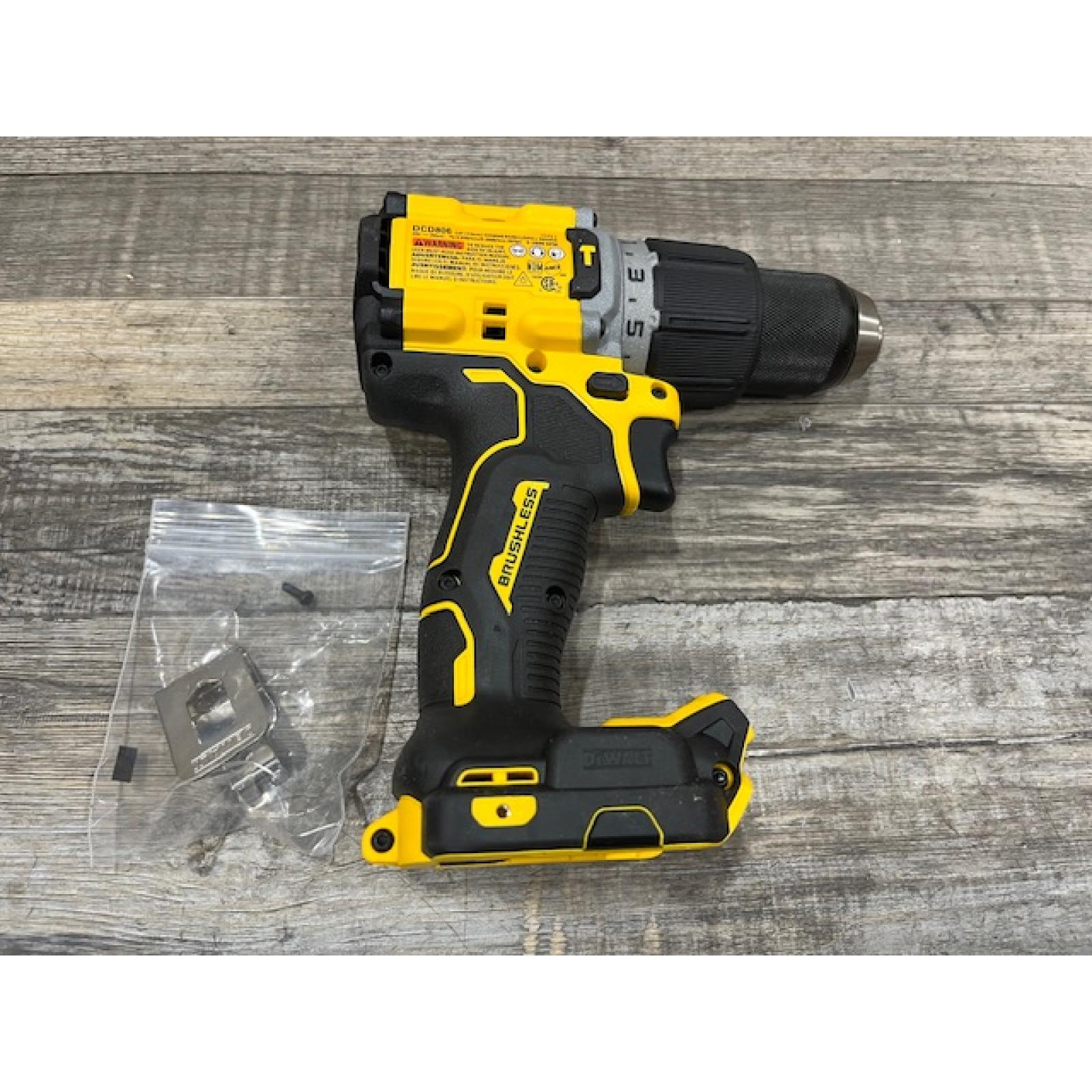 AS-IS DEWALT 20V XR Brushless Cordless 1/2 in. Hammer Drill (Tool-Only)