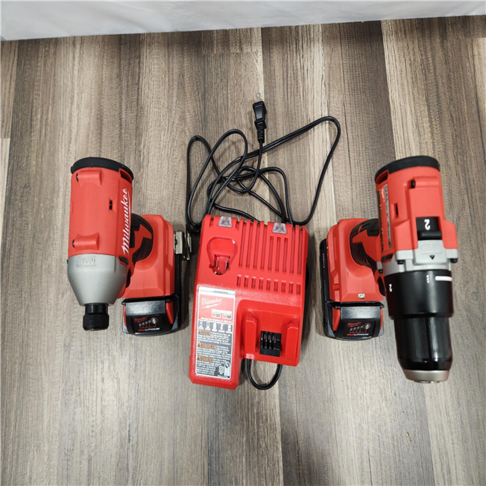 AS-IS - Milwaukee M18 Compact Brushless 2-Tool Combo Kit