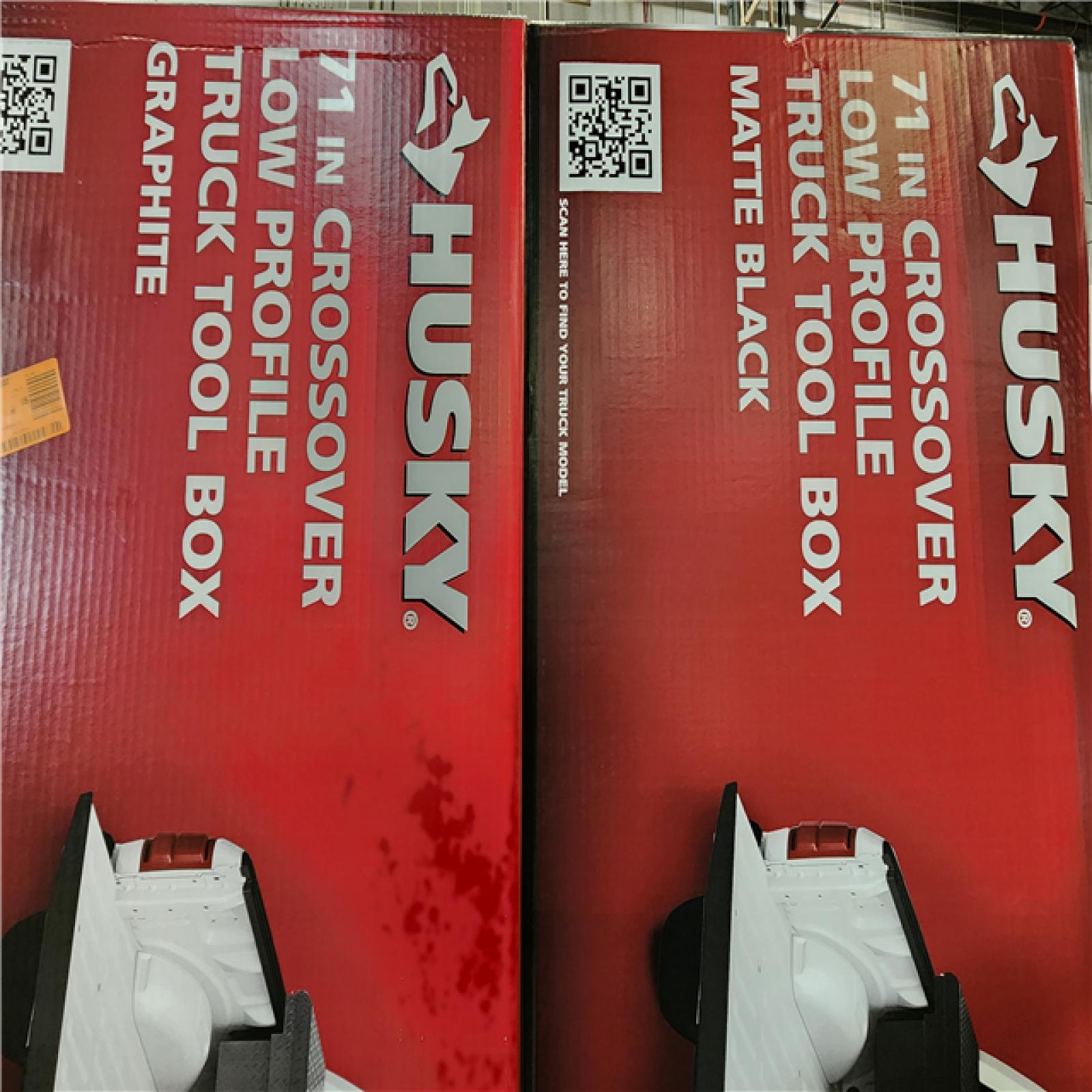 Phoenix NEW Mixed Husky Matte Black Aluminum Full Size Crossbed Truck Tool Box Pallet (4-Boxes)