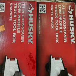 Phoenix NEW Mixed Husky Matte Black Aluminum Full Size Crossbed Truck Tool Box Pallet (4-Boxes)