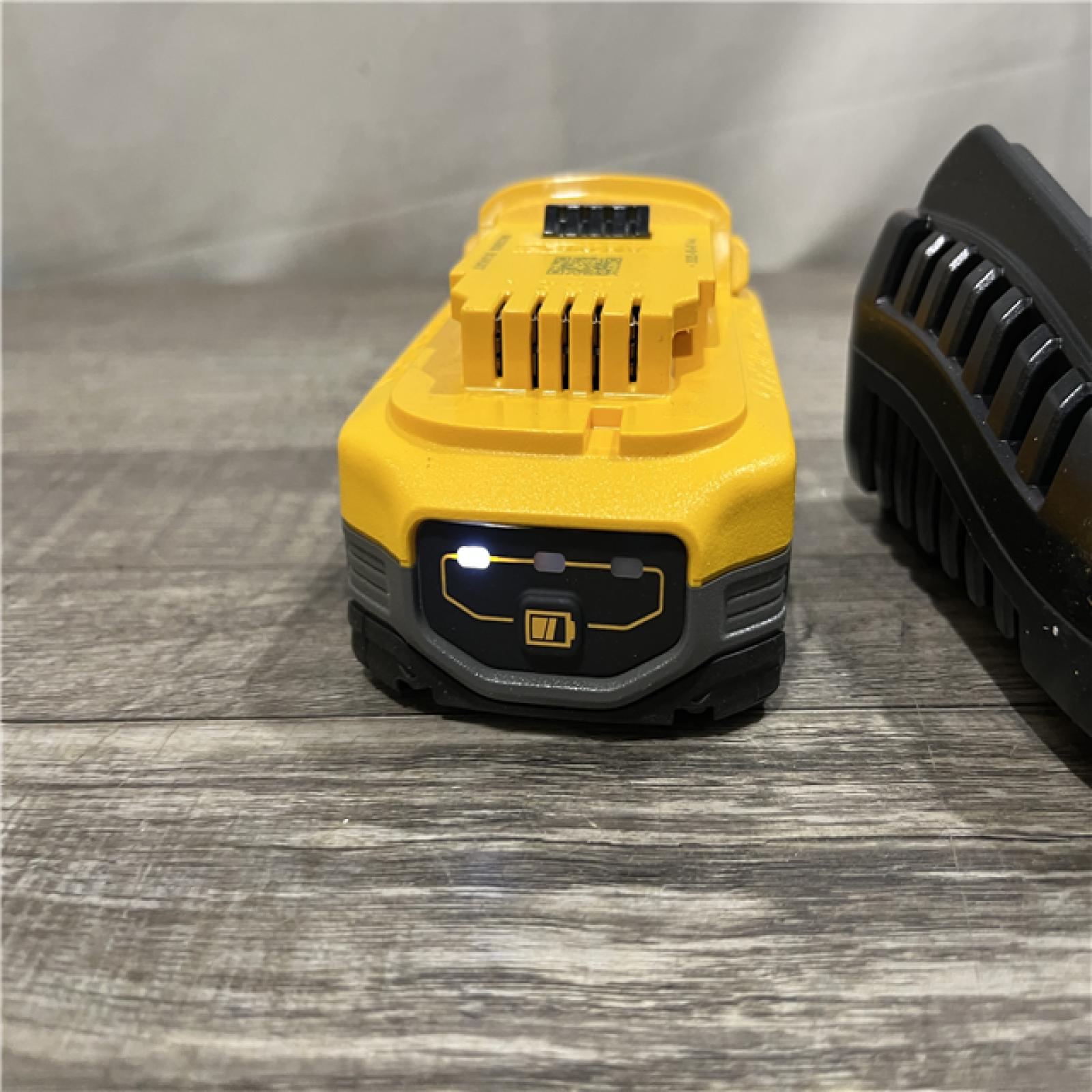 AS-IS DEWALT 20V MAX XR POWERSTACK Lithium-Ion Battery Starter Kit with 3.5Ah Battery and Charger