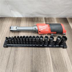 AS-IS- Milwaukee M12 FUEL INSIDER Extended Reach Box Ratchet (Tool-Only)
