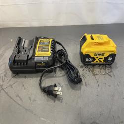 AS-IS - DEWALT 20-Volt Maximum XR 5.0 Ah Battery Pack and Charger