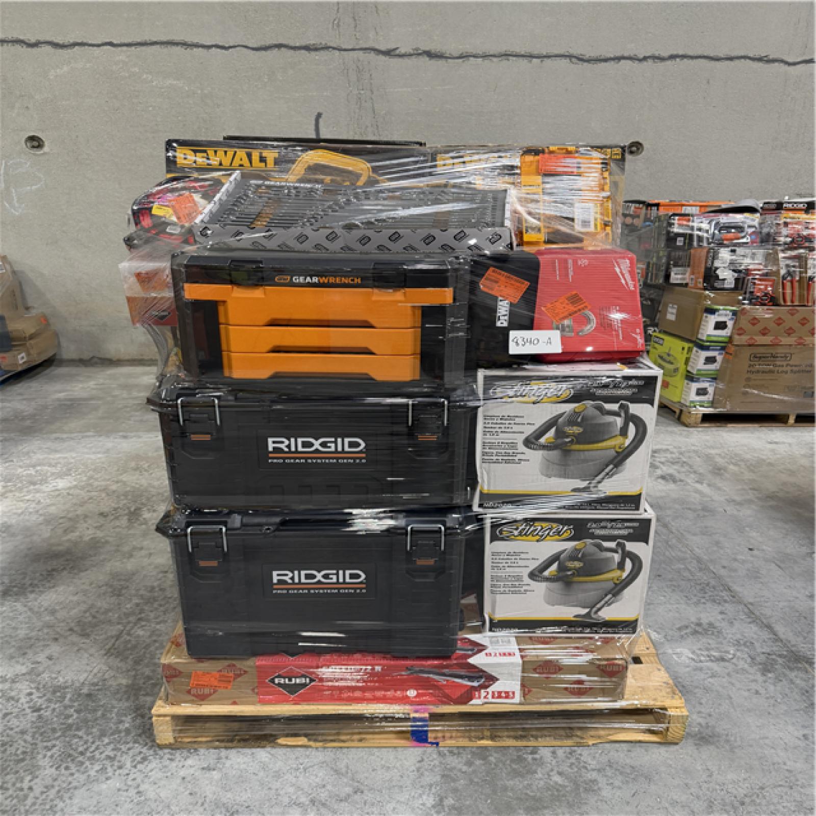 Atlanta Location AS-IS Tools Partial Truckload (8 Pallets) 8340-A