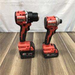 AS-IS Milwaukee 18-Volt Lithium-Ion Brushless Cordless Compact Hammer Drill/Impact Combo Kit