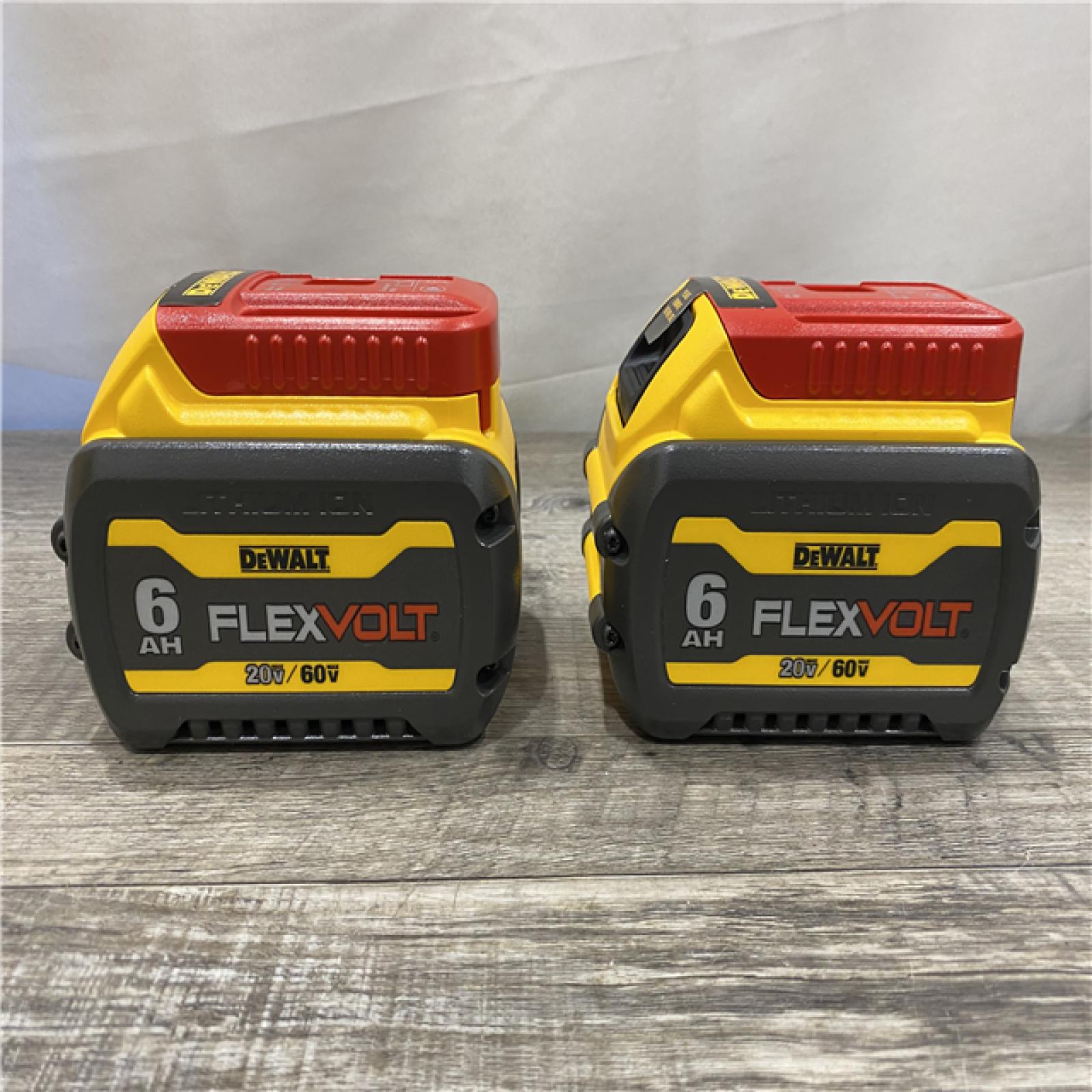 AS-IS DEWALT FLEXVOLT 20V/60V MAX Lithium-Ion 6.0Ah Battery Pack (2 Pack)