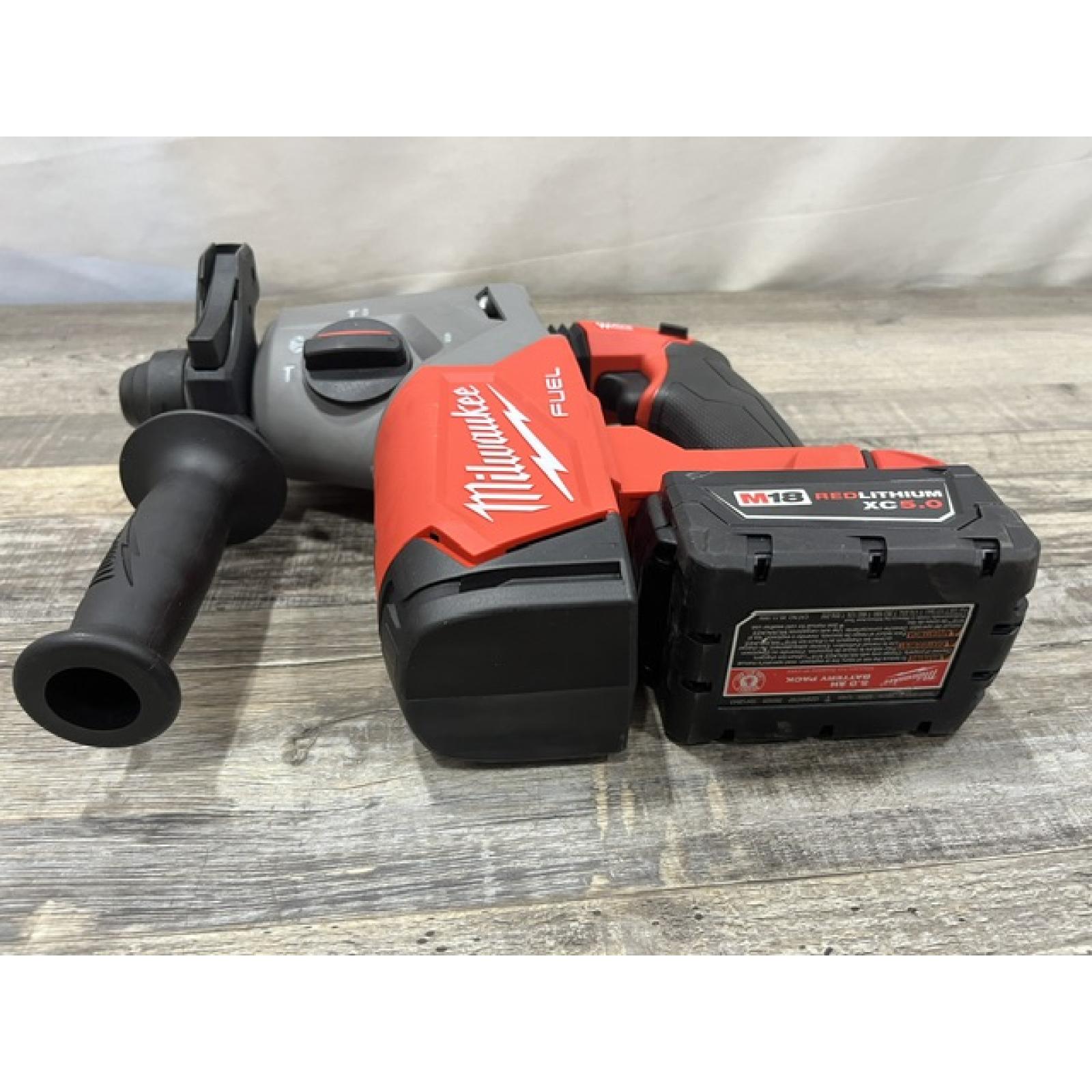 AS-IS Milwaukee  FUEL 18V Lithium-Ion Brushless Cordless 1 in. SDS-Plus Rotary Hammer (Tool-Only)