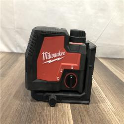 AS-IS MILWAUKEE 100 ft. REDLITHIUM Lithium-Ion USB Green Rechargeable Cross Line Laser Level (TOOL ONLY)