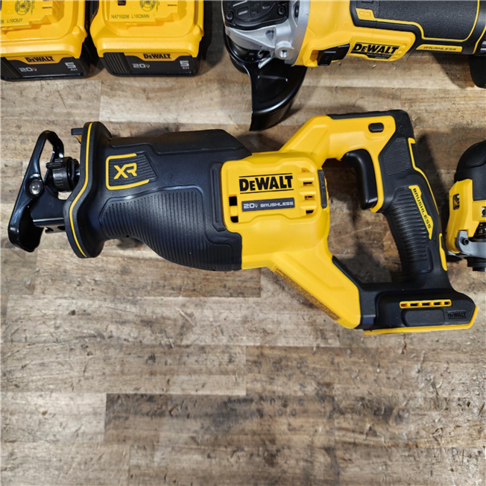 HOUSTON LOCATION - AS-IS DEWALT 20-Volt XR Lithium-Ion 6-Tool Cordless Combo Kit with (2) 5.0 Ah Battery Packs and Charger