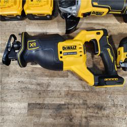 HOUSTON LOCATION - AS-IS DEWALT 20-Volt XR Lithium-Ion 6-Tool Cordless Combo Kit with (2) 5.0 Ah Battery Packs and Charger