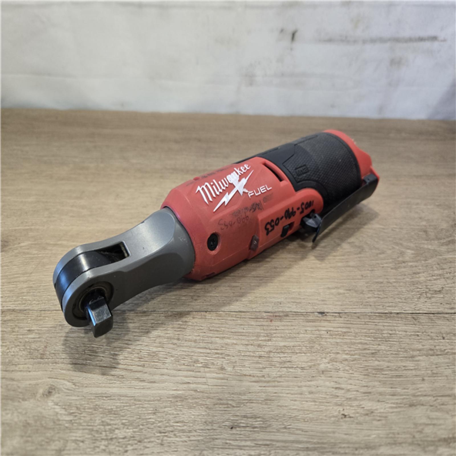 AS-IS Milwaukee FUEL 12V Cordless High Speed 3/8 in. Ratchet (Tool-Only)
