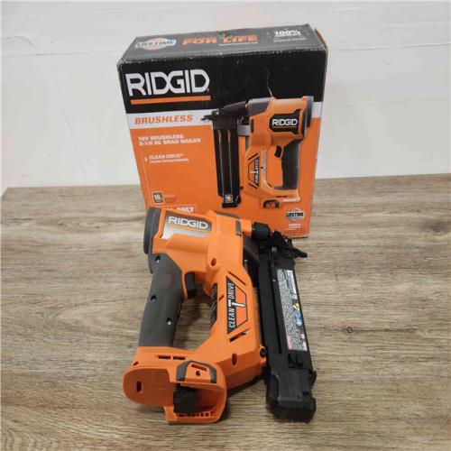 Phoenix Location NEW RIDGID 18V Brushless Cordless 18-Gauge 2-1/8 in. Brad Nailer (Tool Only) with CLEAN DRIVE Technology R09891RIDGID 18V Brushless Cordless 18-Gauge 2-1/8 in. Brad Nailer (Tool Only) with CLEAN DRIVE Technology R09891B