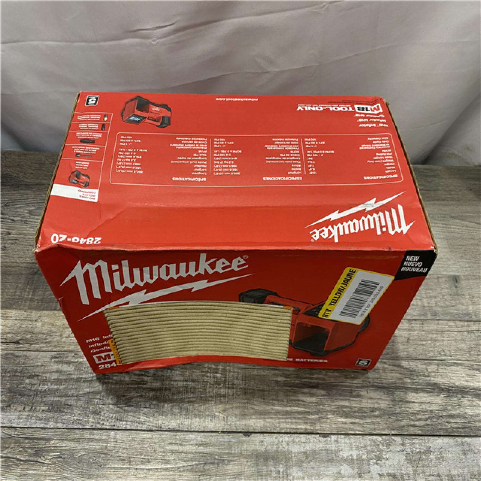 NEW - Milwaukee 18-Volt Lithium-Ion Cordless Portable Inflator (Tool-Only)