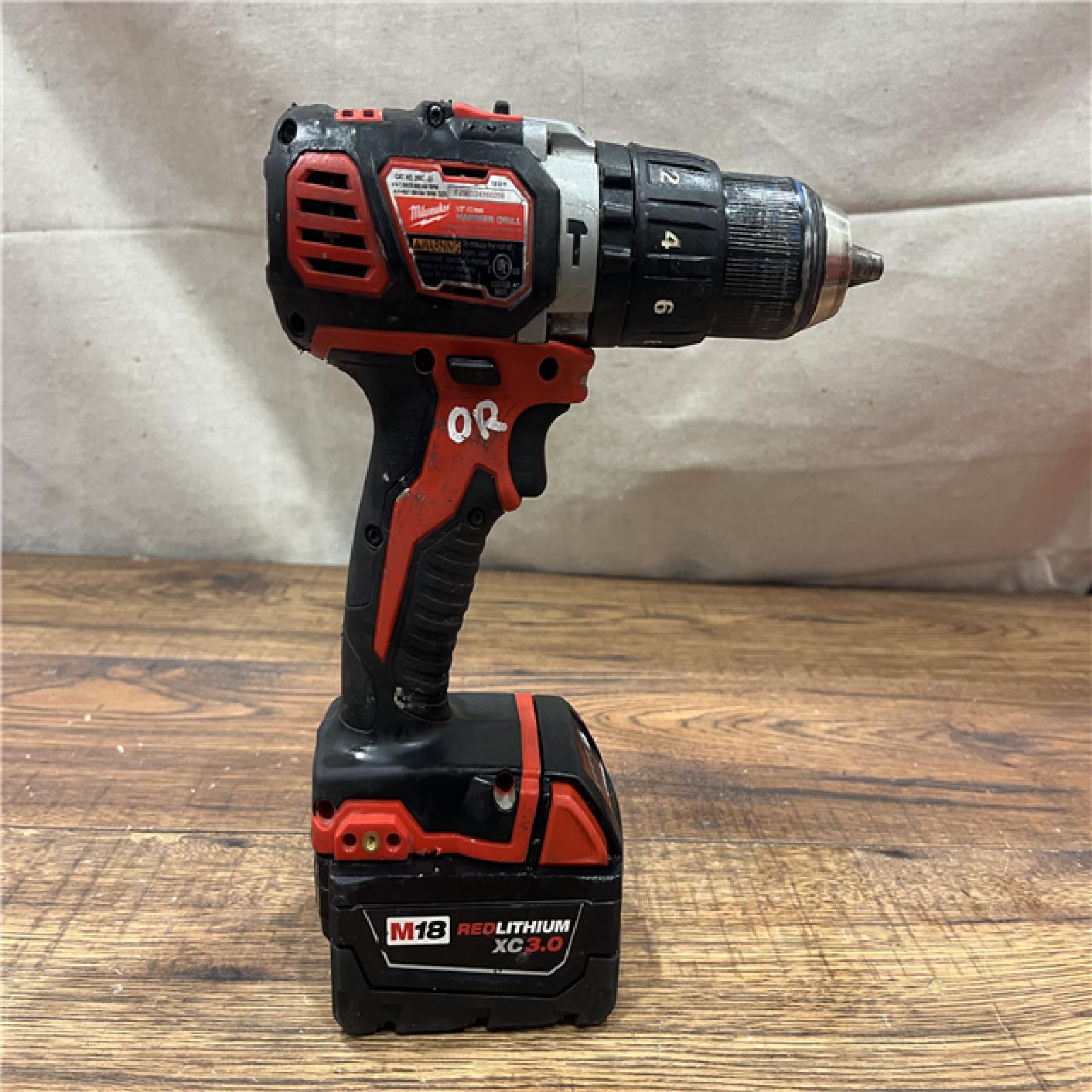 AS-IS MILWAUKEE M18 FUEL 18V Lithium-Ion Brushless Cordless Hammer Drill and Impact Driver Combo Kit (2-Tool) with 2 Batteries