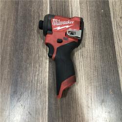 AS-IS Milwaukee  FUEL 12V Lithium-Ion Brushless Cordless 1/4 in. Hex Impact Driver (Tool-Only)