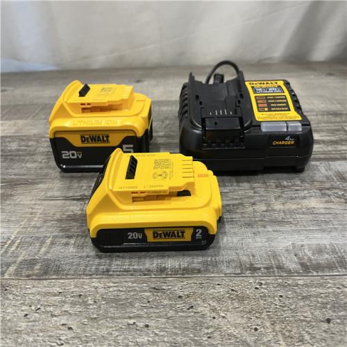 AS-IS DEWALT 20V MAX Lithium-Ion Battery Kit with 5.0Ah and 2.0Ah Battery and Charger