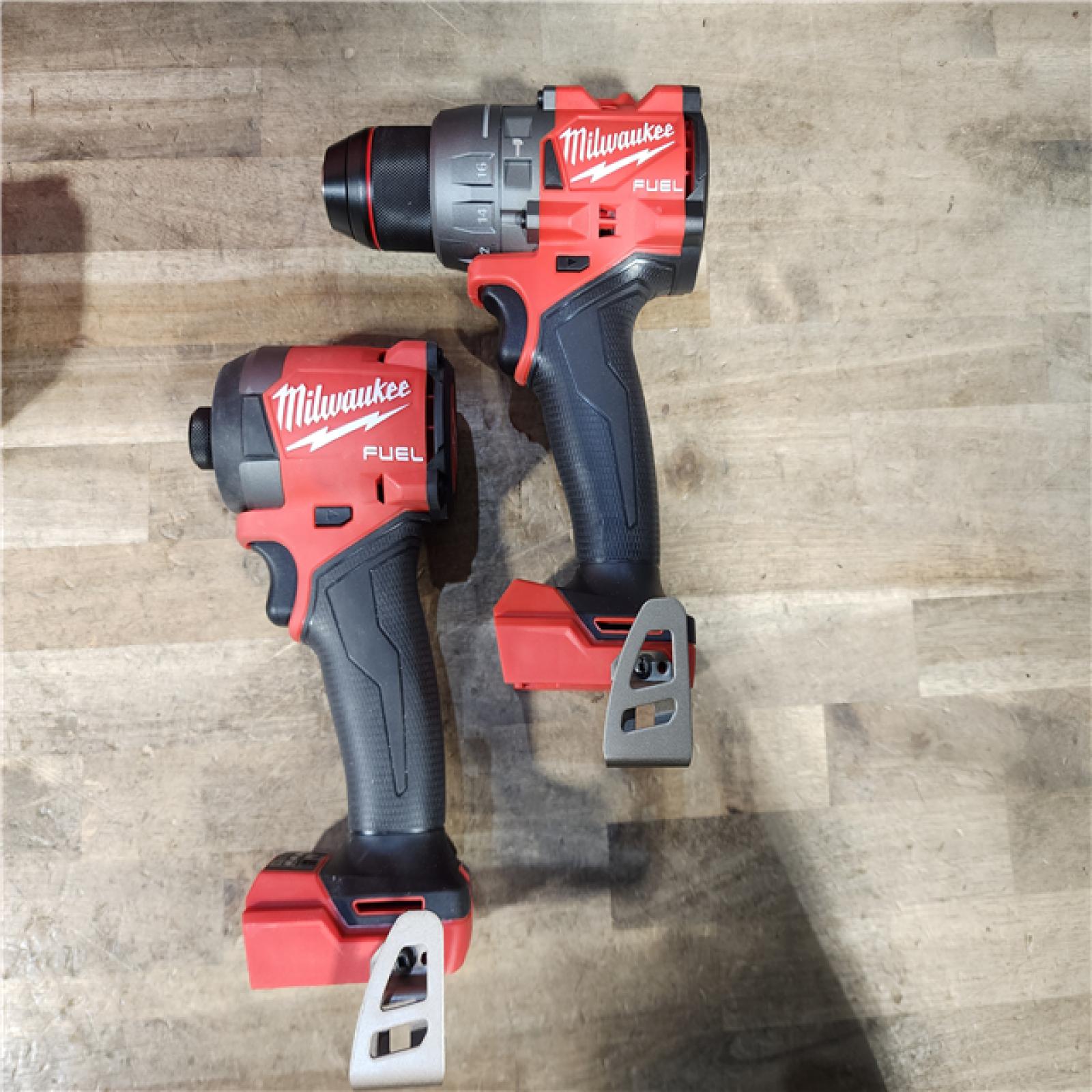 HOUSTON LOCATION - AS-IS (APPEARS LIKE NEW) Milwaukee FUEL 18V Lithium-Ion Brushless Cordless Hammer Drill and Impact Driver Combo Kit