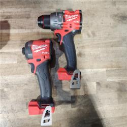 HOUSTON LOCATION - AS-IS (APPEARS LIKE NEW) Milwaukee FUEL 18V Lithium-Ion Brushless Cordless Hammer Drill and Impact Driver Combo Kit