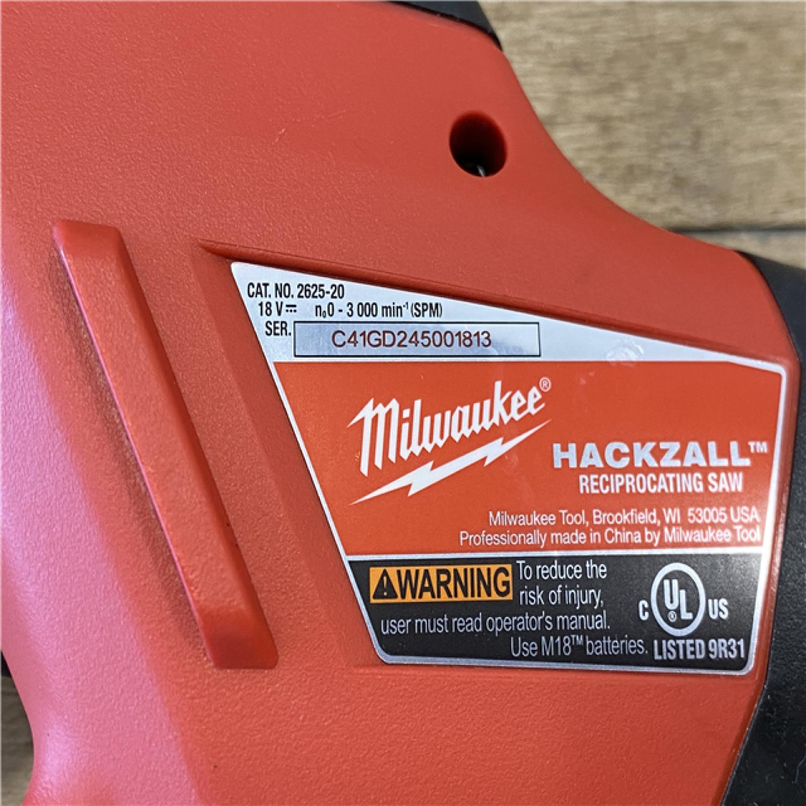 AS-IS Milwaukee 18V Lithium-Ion Cordless HACKZALL Reciprocating Saw (Tool-Only)