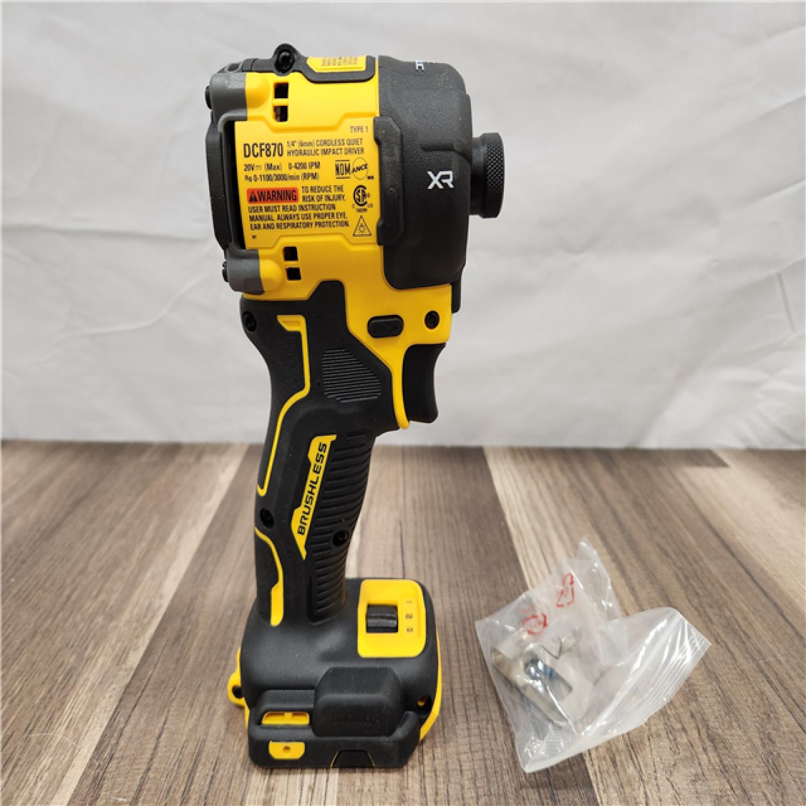 AS-IS - DeWalt 20V MAX XR 1/4 in. Cordless Brushless Hydraulic Impact Driver Tool Only