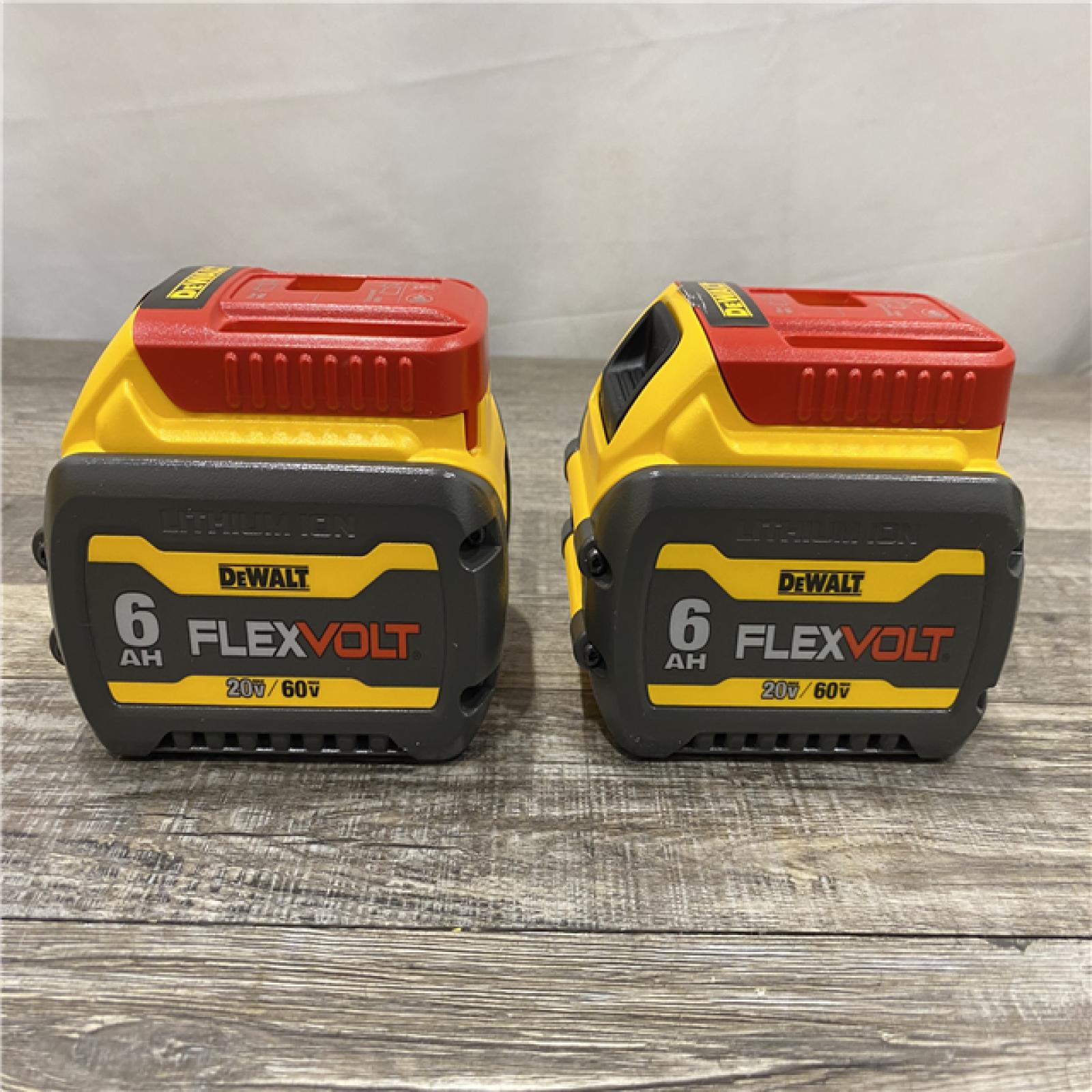 AS-IS DEWALT FLEXVOLT 20V/60V MAX Lithium-Ion 6.0Ah Battery Pack (2 Pack)