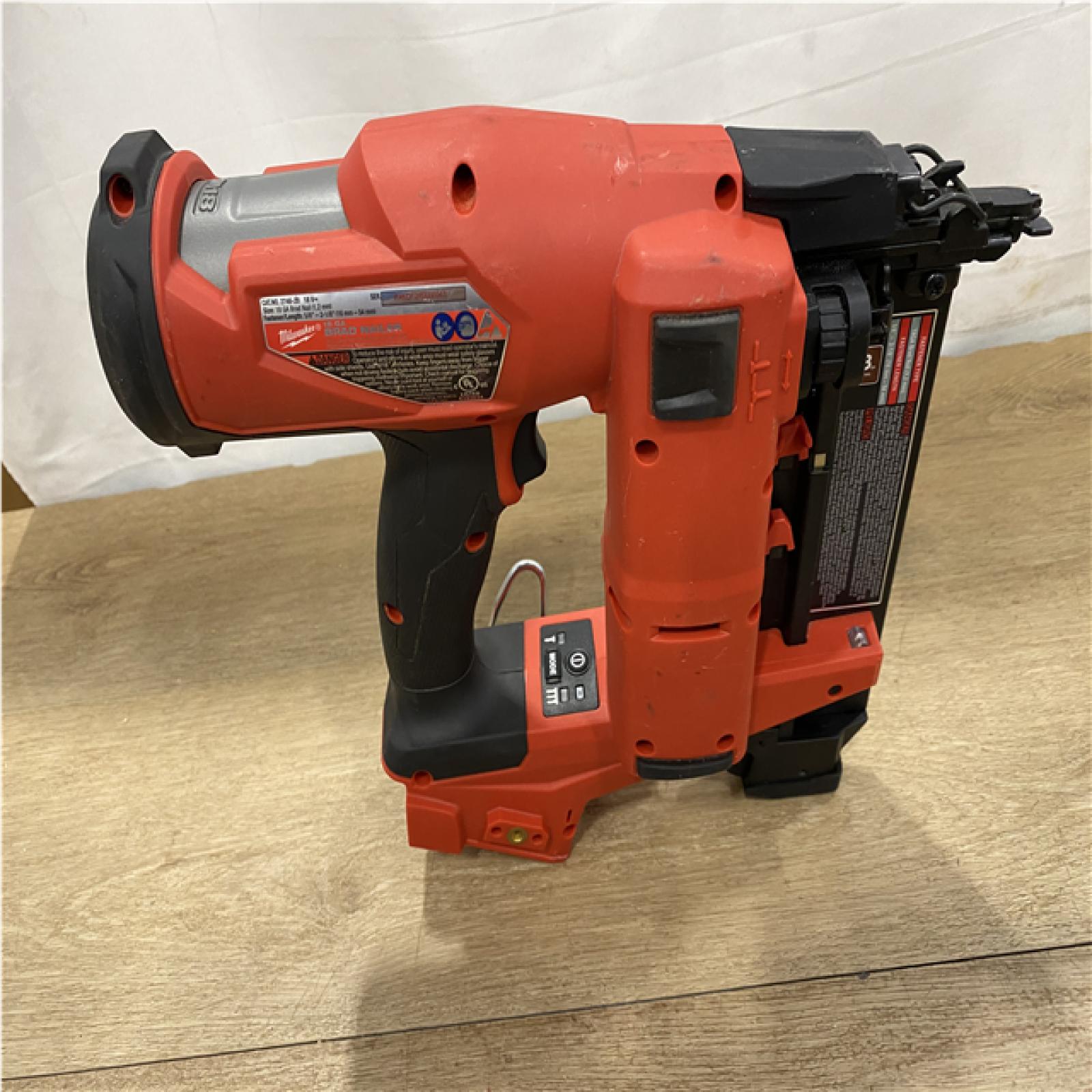 AS-IS - Milwaukee FUEL 18-Volt Lithium-Ion Brushless Cordless Gen II 18-Gauge Brad Nailer (Tool-Only)