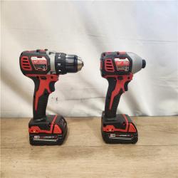 AS-IS- Milwaukee M18 18V Cordless Drill/Driver High Performance Combo Kit