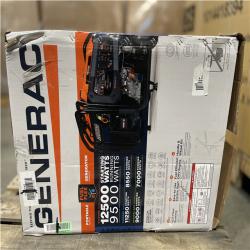 DALLAS LOCATION- AS-IS GENERAC 12 500/9500-Watt Electric Start Tri Fuel Portable Generator