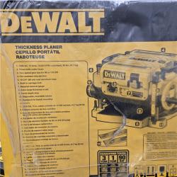 NEW- DEWALT 13 2 Speed 3-Knife Thickness Planer